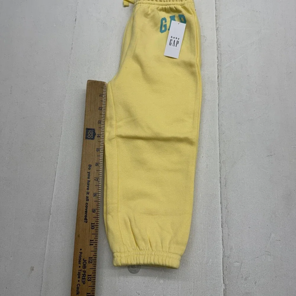 Gap Sweatpants Pants Toddler Boys 2T Yellow Fleece Mickey Mouse Disney Joggers